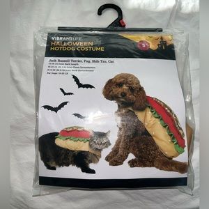 pet hotdog costume, size small